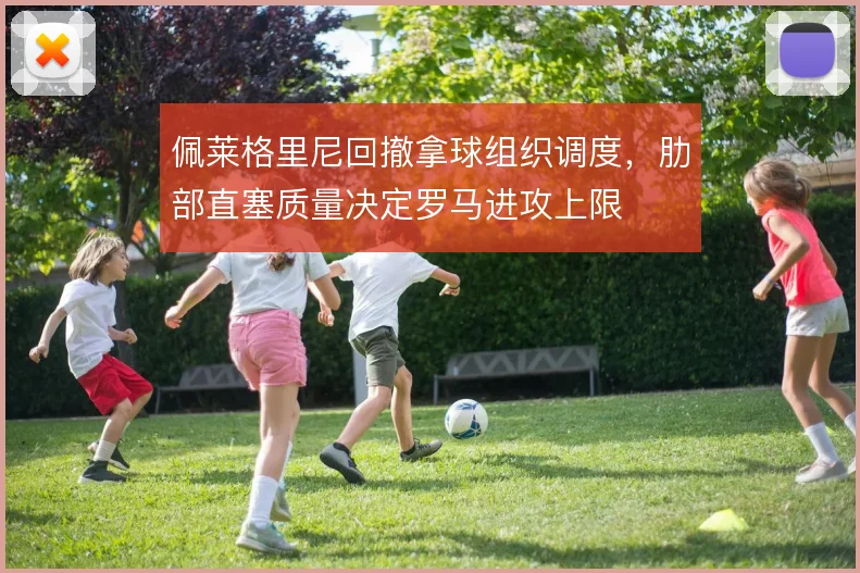 佩莱格里尼回撤拿球组织调度,肋部直塞质量决定罗马进攻上限