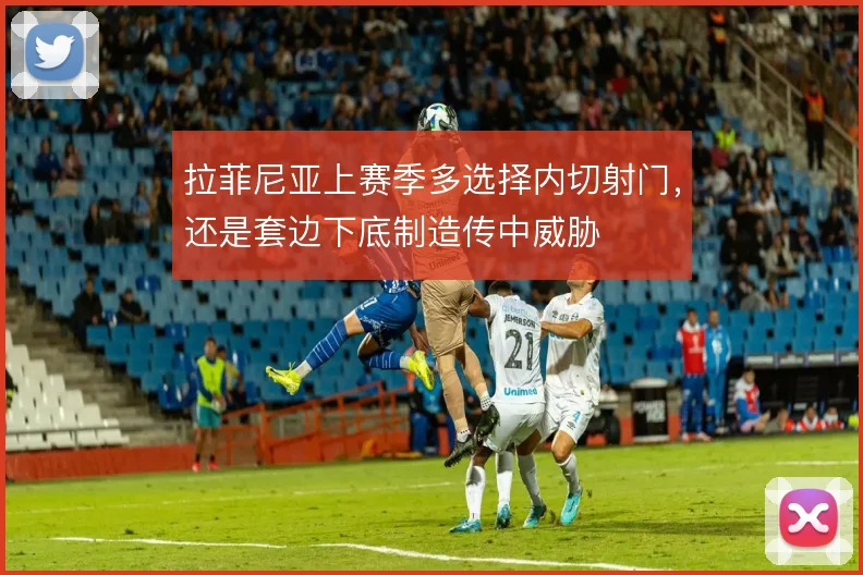 拉菲尼亚上赛季多选择内切射门，还是套边下底制造传中威胁